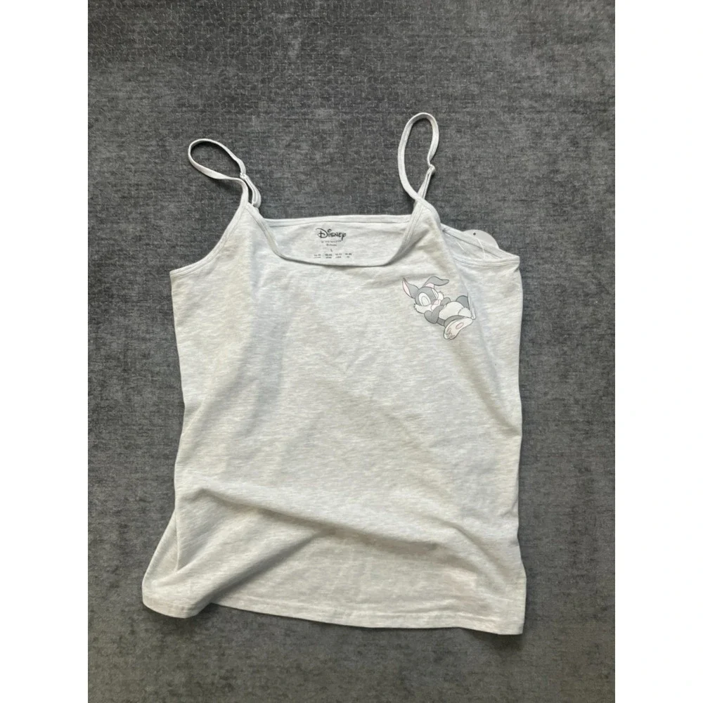 Disney Primark Sleep Tank Girls Large 10/12 Heather Gay Graphic Thumper Pullover